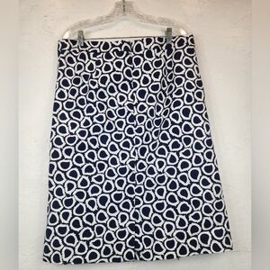 Boden A Line Skirt Geometric Circle Pattern Size 14R